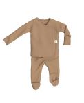 Комбинезон для новорожденных Bonsie, коричневый - фото 2