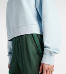 Хлопковый поло-свитер с махрой Tory Burch, серый - фото 5