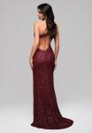 Ombre Вечернее платье в темно-красном цвете - фото 3