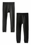 Брюки THERMAL 2 PACK, Leggings Next, черный - фото
