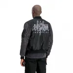 Куртка Alpha Industries MA-1 Camo, черный - фото 2