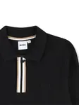 Рубашка поло с длинными рукавами BOSS Kidswear, черный - фото 3
