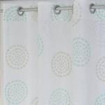 Штора с люверсами Kutti Bella, 135x175x2 см цвет weiß/türkis - фото 3
