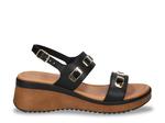 Сандалии Bella Vita Vic Wedge Sandal, Black Leather - фото 5