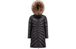 Пуховик женский черный Moncler - фото