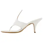 Ferragamo Шлепанцы 7 см женские белые - фото