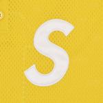 Топ Supreme S Logo Baseball Henley, Yellow - фото 3