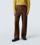 Прямые джинсы со средней посадкой и покрытием Dries Van Noten, Rust - фото 3