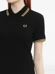 Мини-платье-поло с плиссировкой Fred Perry, черный - фото 5