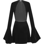 Платье с длинными рукавами женское черное Saint Laurent - фото 2