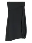 Юбка с драпировкой LEMAIRE, черный - фото