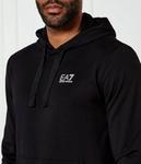 Толстовка мужская Ea7 с капюшоном, черный / белый - фото 4