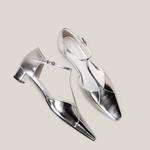 SHOEMAKER QUEEN Серебряные туфли Мэри Джейн, цвет Silver - фото 6