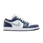 Кроссовки Air Jordan Air Jordan 1 Low 'Midnight Navy', синий - фото