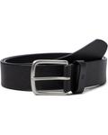 Ремень Johnston & Murphy Tumbled Straight Edge Belt, черный - фото