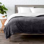 Шерстяное флисовое одеяло Bare Home, цвет Eggplant - фото 5