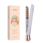 Corn Ironing Splints Mini Negative Ion Volume-Enhancing Hair Root Unisex Portable Dormitory Use Small HS-107 AUX, розовый - фото 3