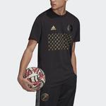 Футбольная майка мужская черная Adidas, черный - фото 4