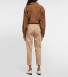 Узкие хлопковые брюки Lince Max Mara, Legno - фото 3