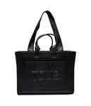 Сумка шоппер женская Tous Amaya с тисненым логотипом, черный - фото