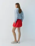 Красная мини-юбка Pull&Bear Balloon - фото 3