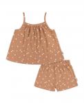 Комплект из рубашки и шорт для девочек младшего возраста, 2 предмета Gerber, Ditsy floral - фото