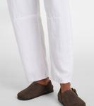 Тейлор прямые льняные брюки Velvet, белый - фото 5