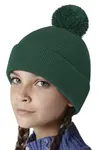 Оригинальная шапка с помпоном Beechfield, зеленый - фото 2