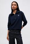 Толстовка Tommy Hilfiger SCRIPT HALF ZIP , Dark Night Navy/Dark Blue - фото 4