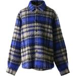 Клетчатая рубашка-пиджак ADER ERROR, синий - фото 2