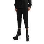 Укороченные брюки из шерсти RICK OWENS, черный - фото 4