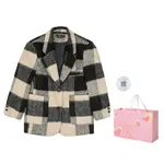 Sunsuntown Женское пальто, Черная клетка - фото 3