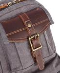 Сумка-слинг Turtle Ridge Canvas TSD BRAND, серый - фото 8