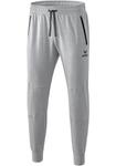 Брюки erima Essential Sweatpant, светло-серый меланж/черный - фото