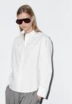 Блуза Massimo Dutti OXFORD COLLAR LONG SLEEVE, White - фото 3