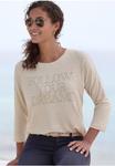 Топ с длинными рукавами LASCANA, бежевый - фото 2