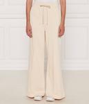 Брюки TWINSET flare fit, экрю - фото