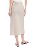 Юбка миди из льна Enza Costa Bias, бежевый - фото 2