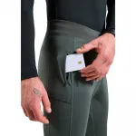 Леггинсы Odlo Zeroweight Warm Reflective, зеленый - фото 4