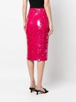 P.A.R.O.S.H. юбка-карандаш с пайетками, розовый - фото 4