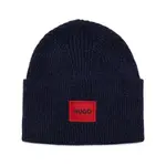 Шерстяная шапка хафф 6 Hugo, синий - фото