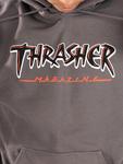 Худи Thrasher Slash Hoodie, charcoal - фото 6