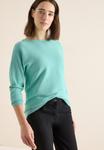 Топ Cecil COSY STRUKTURMIX DOLMAN, Blau/Turquoise - фото 4