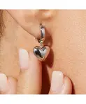 Серьги-Кольца в форме сердца - Джессика Ana Luisa, silver,silver - фото 3