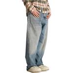 Широкие джинсы R13, синий - фото 6