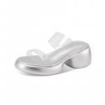 Тапочки-слайды женские Mulinsen, Silver - фото