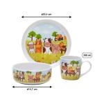 Набор детской посуды ферма 3 предмета Van Well, мультколор - фото 2