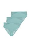 Брифы Marks & Spencer 3 PACK, Teal - фото 4