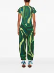 Футболка с абстрактным принтом PUCCI, зеленый - фото 4