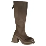 Сапоги женские Daphne на каблуке, коричневый - фото 5